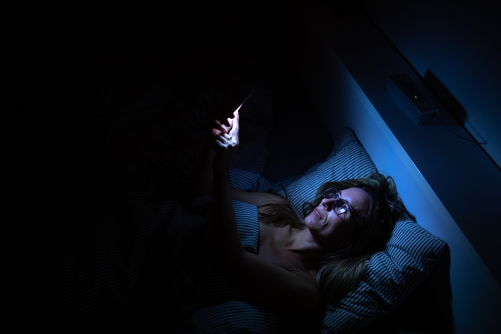 Middle-aged,Woman,Using,Her,Cell